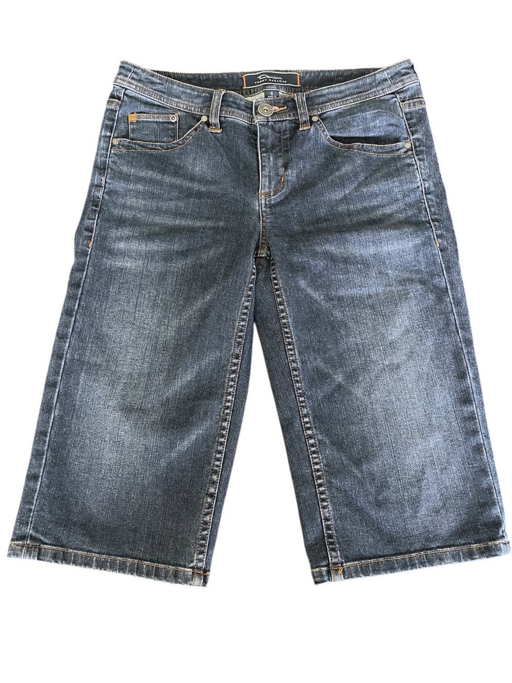 Tommy Bahama Heritage Wash Mid Rise Bermuda Denim Jean Shorts (6)